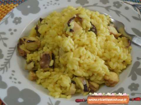 risotto polpo zafferano