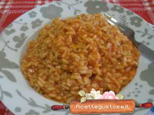 risotto pomodoro aglione e pancetta