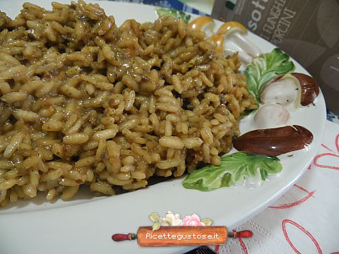 risotto porcini caprino