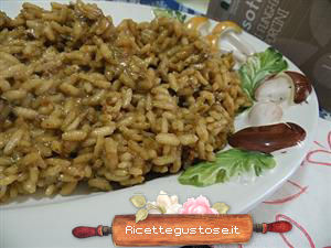 risotto porcini e caprino