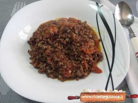 risotto riso rosso integrale tartufo nero