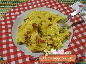 risotto salame zafferano