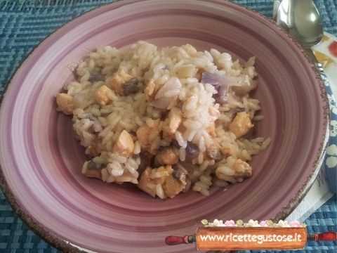 risotto salmone cavolfiore viola