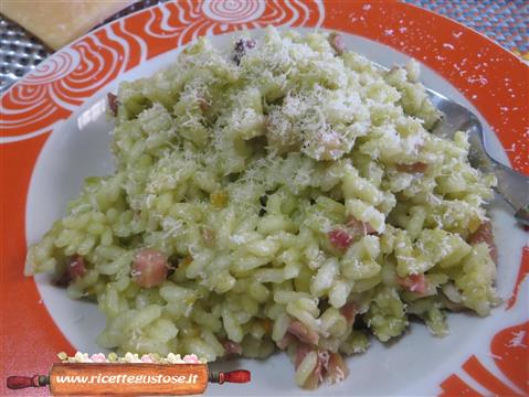 risotto speck fagiolini