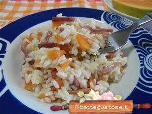risotto speck e papaya