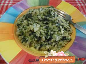 risotto spinaci e gorgonzola