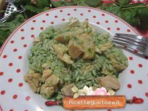 risotto spinaci e salmone