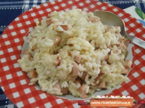 risotto wurstel fontina
