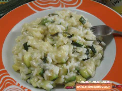 isotto zucchine e scamorza