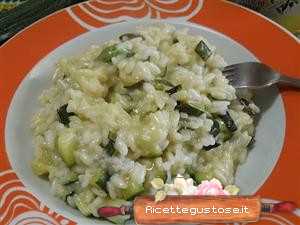 risotto zucchine e scamorza
