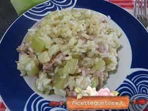 risotto zucchine spinosa salsiccia