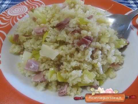 bulgur porri speck