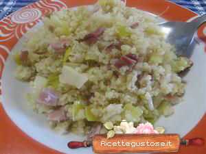 bulgur speck porri