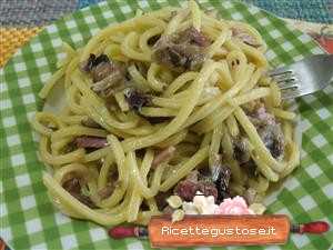 Cordoni di frate radicchio speck e gorgonzola