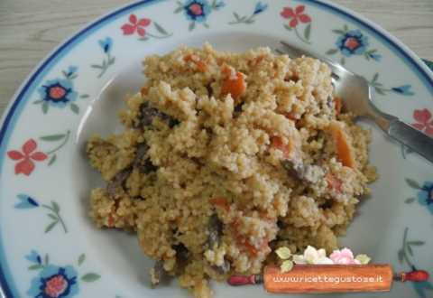 cous cous 4 cereali fettina struzzo