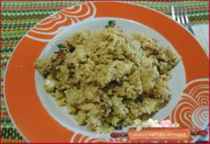 cous cous 4 cereali funghi finferli marzolino rosso