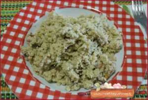 cous cous 4 cereali finferli e salame al tartufo ricetta