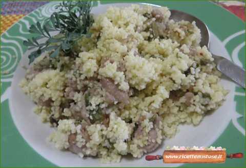 cous cous asparagi salsiccia