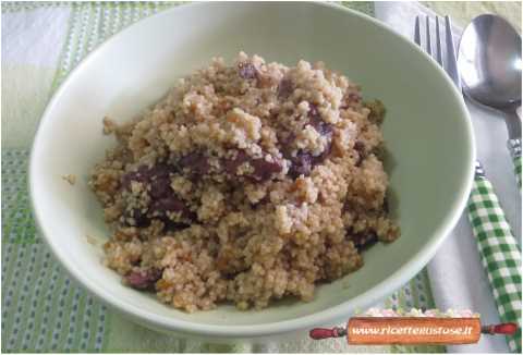 cous cous integrale al capriolo