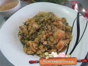 cous cous integrale salmone e agretti gustosi