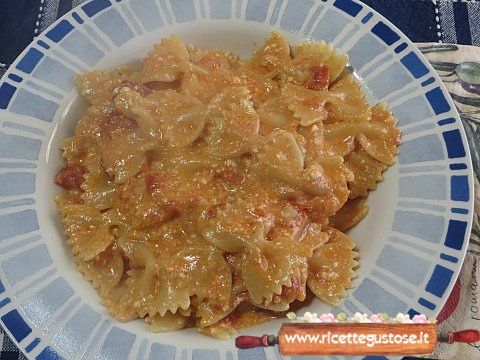 farfalle ricotta gorgonzola