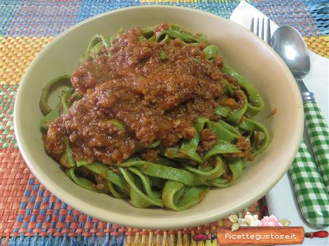 fettuccine cicoria ragu di oca