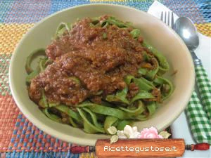 fettuccine cicoria ragu di oca