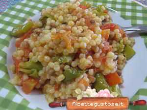 fregola sarda con friggitelli