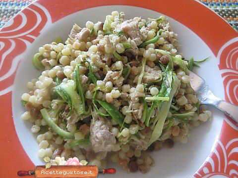 fregola sarda zucchine e tonno