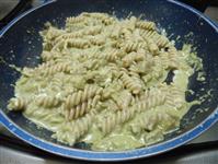 3 foto fusilli di farro con melanzane