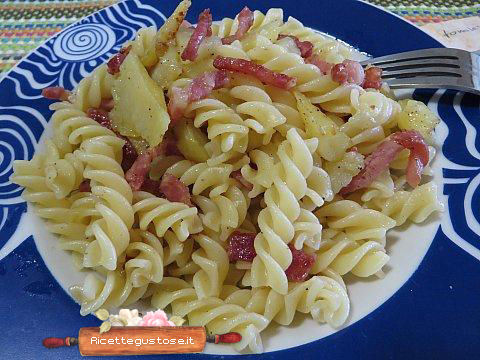 fusilli patate pancetta