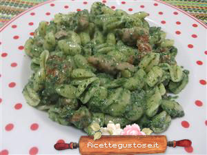 gnocchetti borragine e salsiccia gustosi