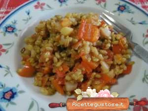 ricetta grano alle verdure
