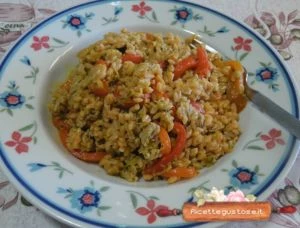 legumotti lenticchie rosse e ceci ai peperoni con morlacco del grappa