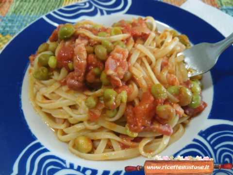 linguine ai piselli
