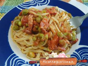 linguine ai piselli