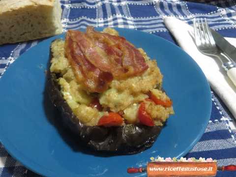 melanane ripiene cous cous di farro 