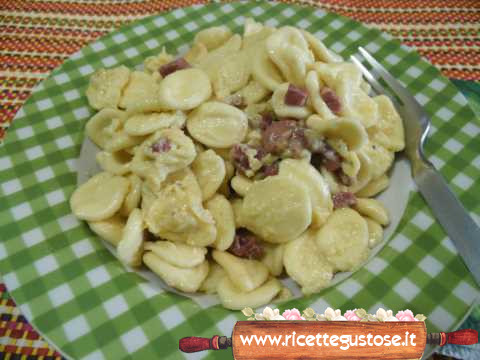 orecchiette carbonara petto di oca affumicato