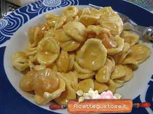 orecchiette cremose panna gamberetti