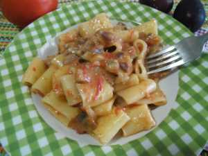 paccheri cremosi melanzane panna