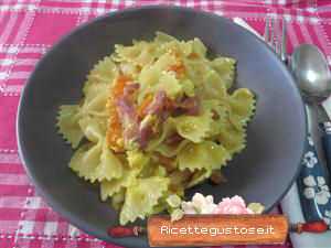 Pasta alla carbonara di zucca