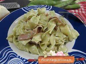 pasta fave pesto al basilico