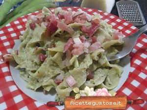 pasta fave e philadelphia ricetta