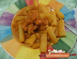 pasta ragu di fagioli cannellini patate e raschera