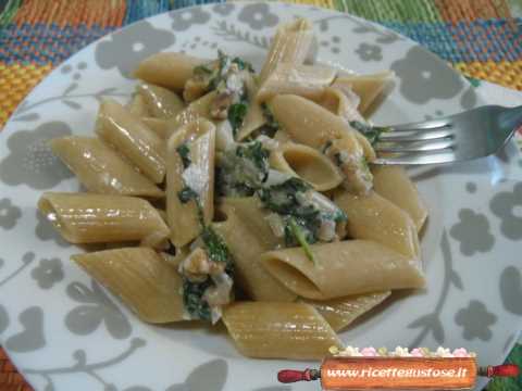 penne rucola gorgonzola