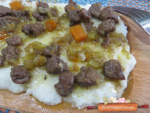 polenta bianca ragu cinghiale