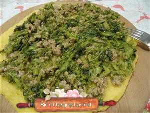 Polenta broccoletti e salsiccia