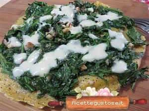 polenta rucola e mozzarella di bufala ricetta