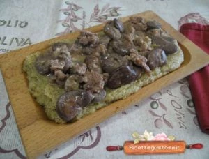 ricetta polenta taragna gorgonzola al tartufo