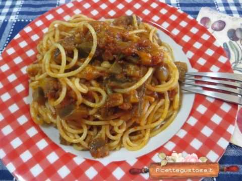 Spaghetti melanzane